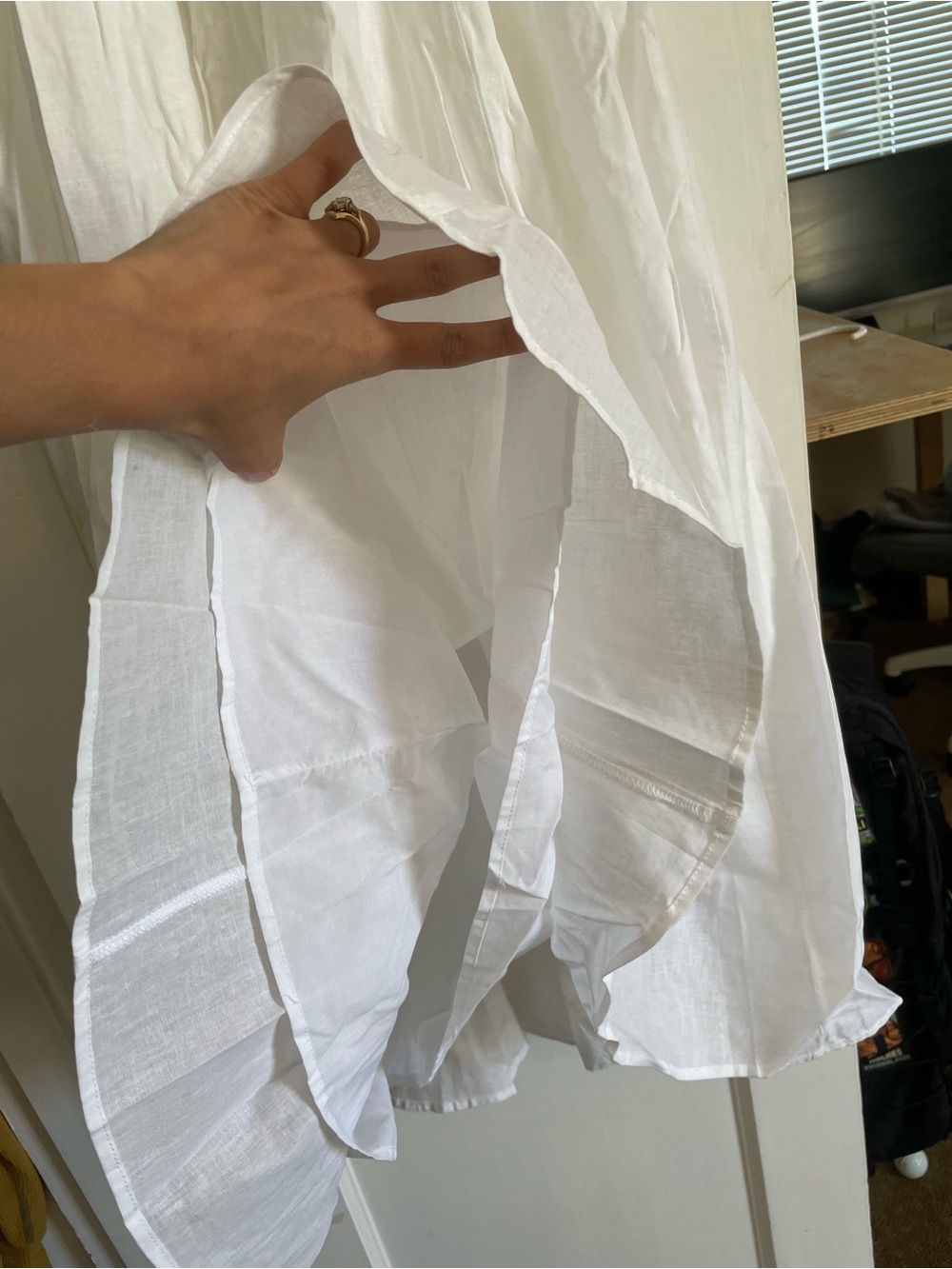 DISSH White Gathered Waist Maxi Skirt - Picture 4 of 8
